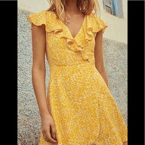 French quarter wrap mini dress